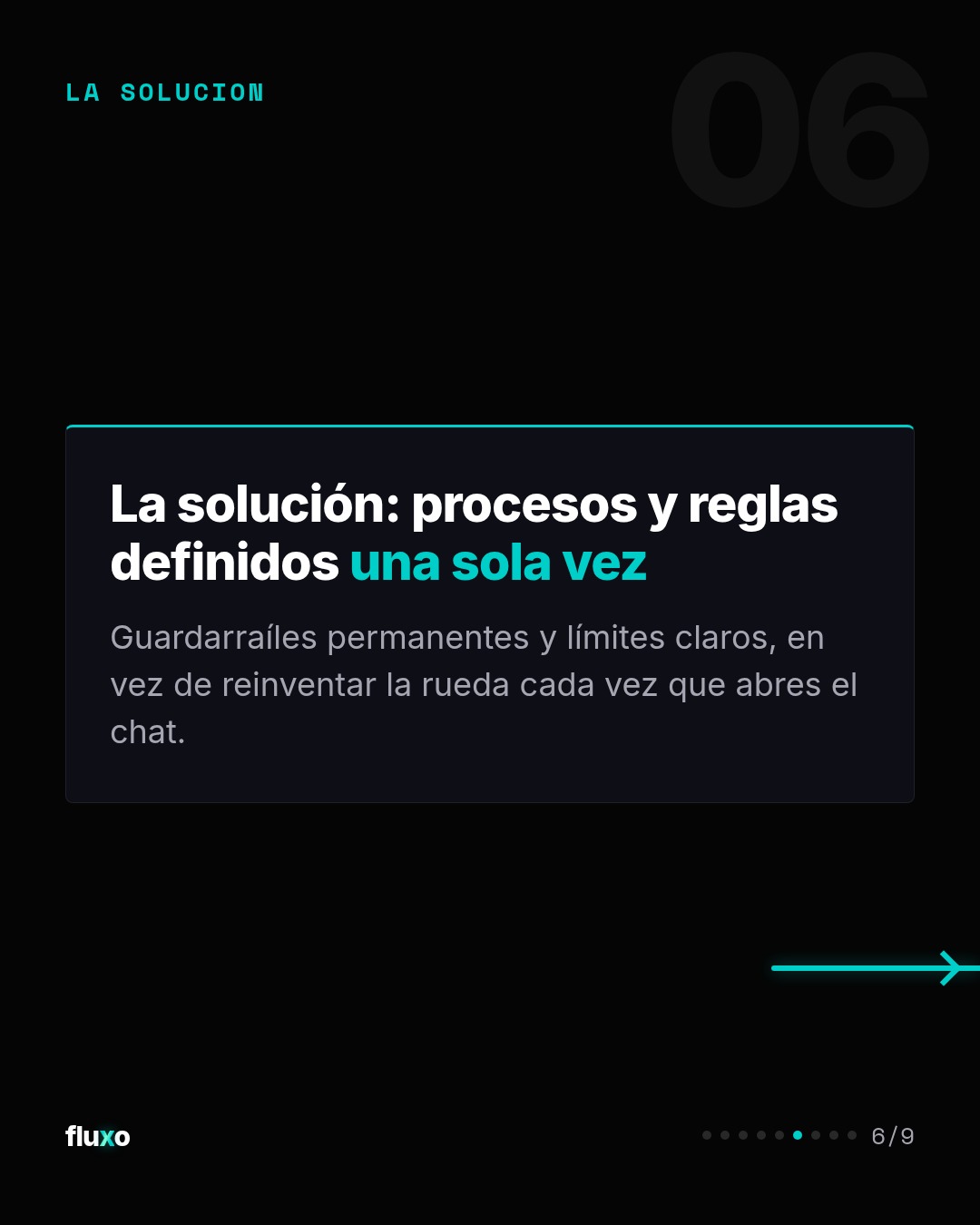 La solución: procesos y reglas definidos una sola vez